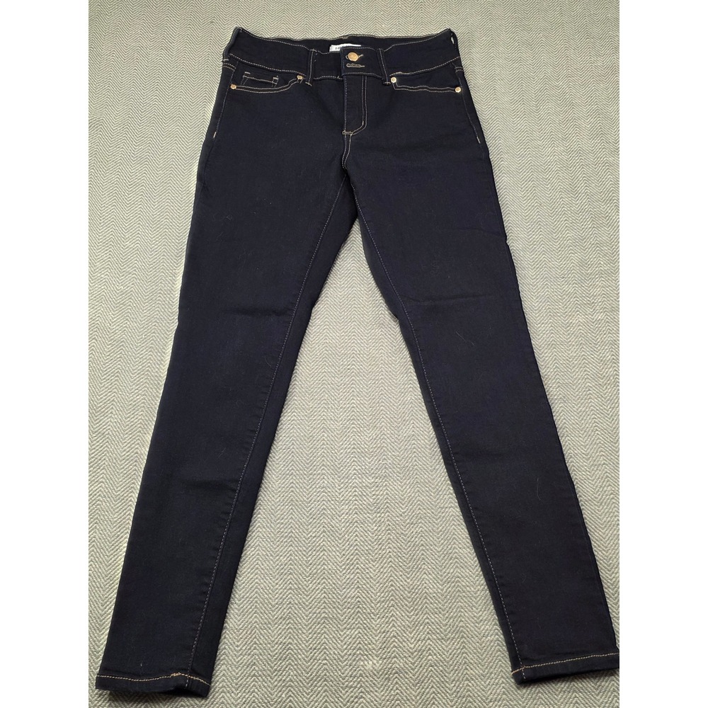 Nine West Jeans Skinny Dark Wash Womens Size 6 Button Fly Stretch Denim‎